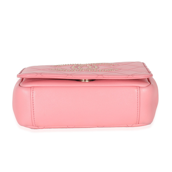 Chanel Pink Quilted Calfskin Beauty Begins Flap Bag - Picture 4 of 6